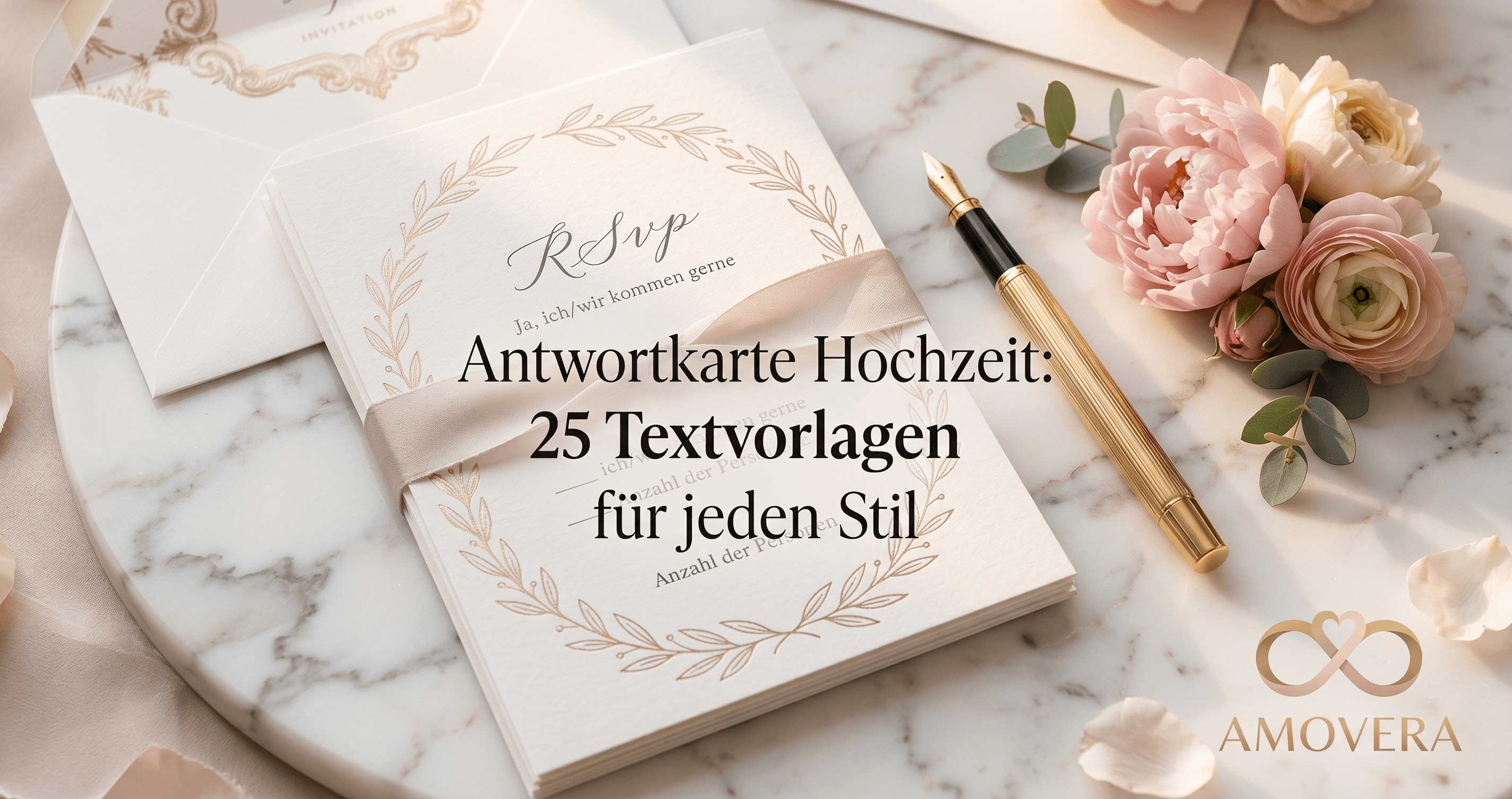 Antwortkarte Hochzeit: 25 Textvorlagen für jeden Stil