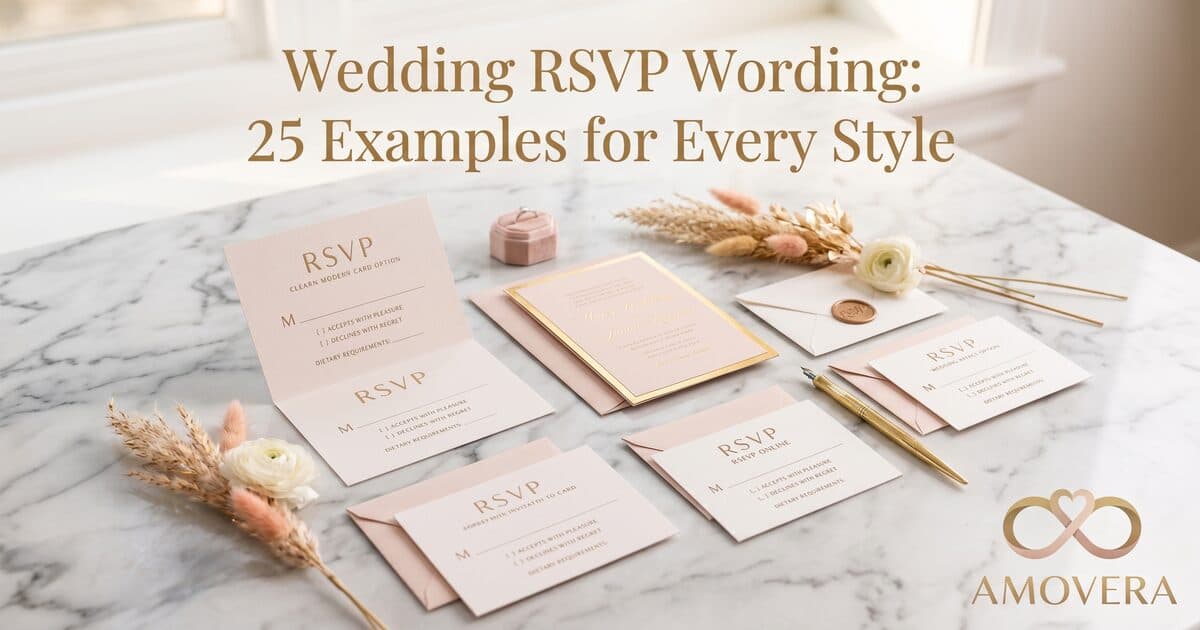 Wedding RSVP Wording: 25 Examples for Every Style