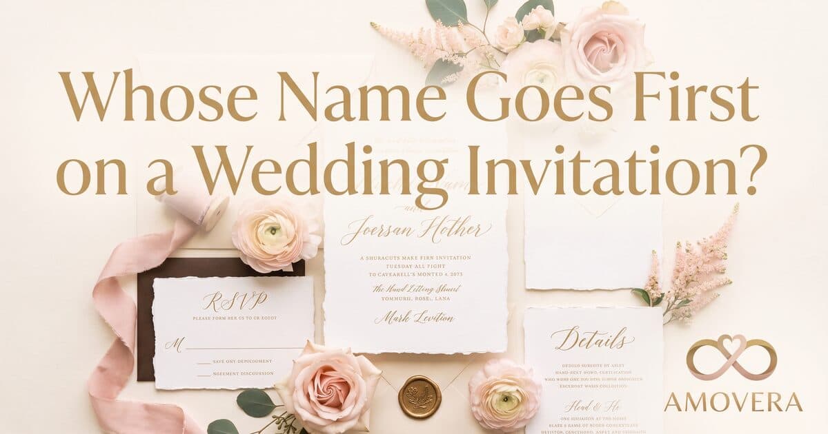 Whose Name Goes First on a Wedding Invitation?